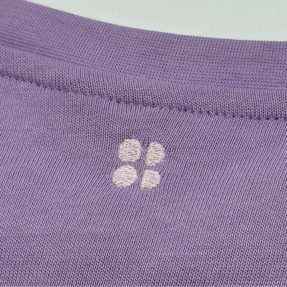 Sweaty Betty Women’s After Class Longline Sweatshirt Purple Medium Organic NWT - Picture 10 of 15